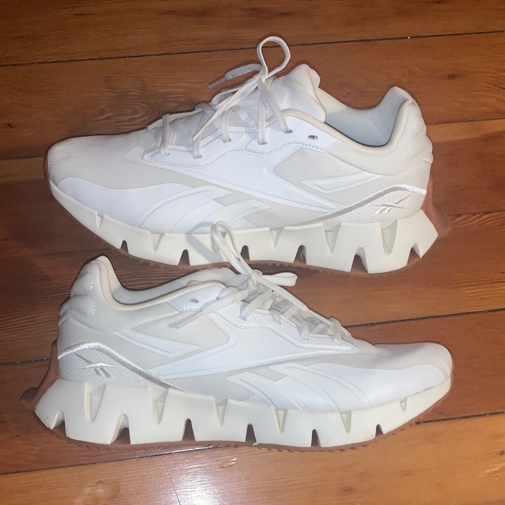 Reebok White Zig Kinetica Sneakers